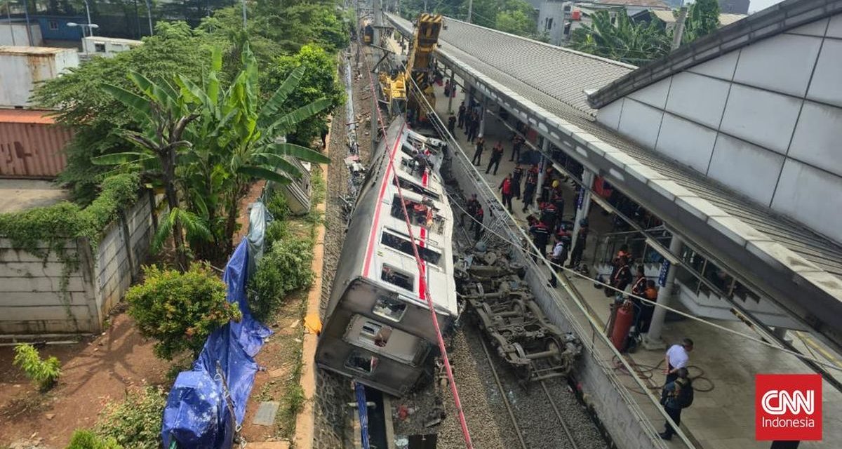 Situasi Terkini Pasca Kecelakaan Kereta Di Stasiun Bekasi Timur